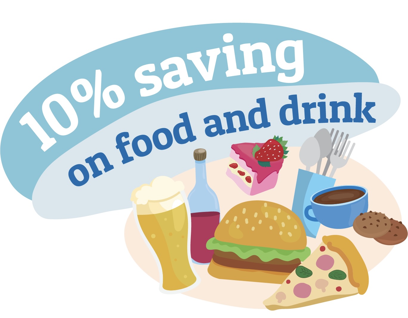 Save 10% on food & drink