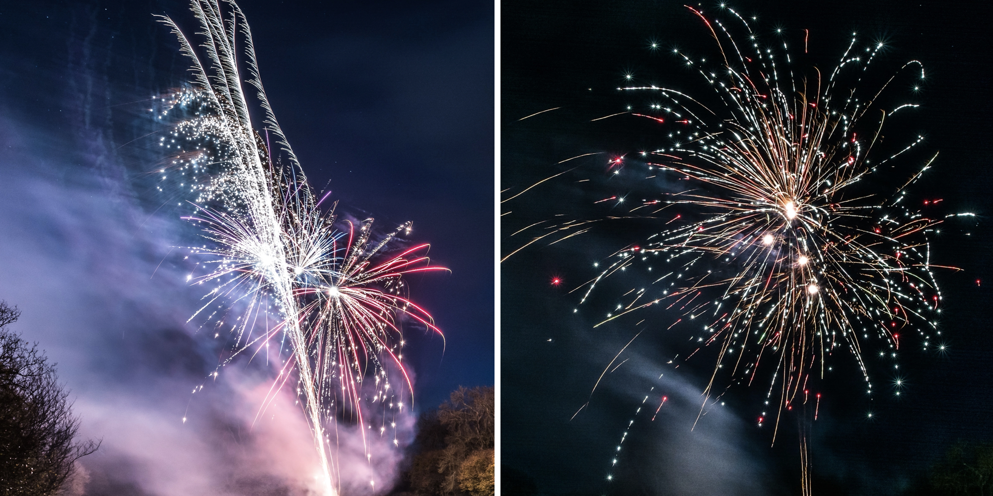 Fireworks at Clarach Bay