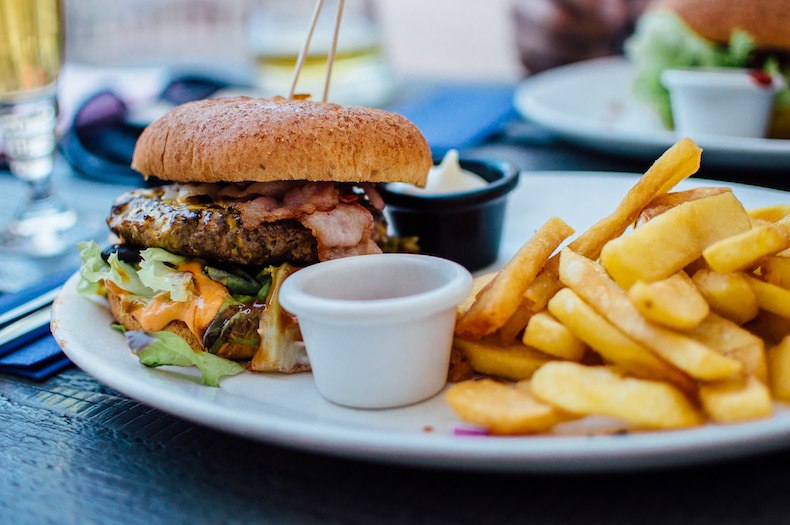 Burger in Aberystwyth