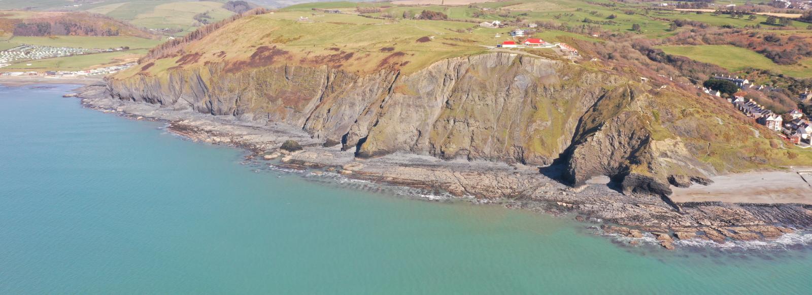 The hill which separates Clarach Bay and Aberysrwyth