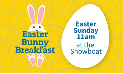 Easter Bunny Breakfast at the Showboat